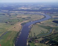 Unter uns die Elbe, einer der letzten naturnahen Ströme Europas