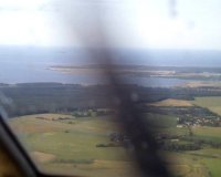 Im Anflug auf den Peenem�nder Haken