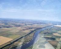 Die Elbe kurz vor Magdeburg