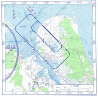 Die Anflugkarte von Peenem�nde